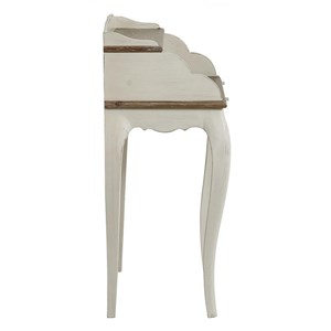 Secrétaire 4 tiroirs bois blanc -