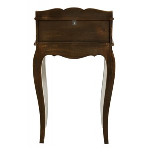 Secrétaire 4 tiroirs bois blanc -