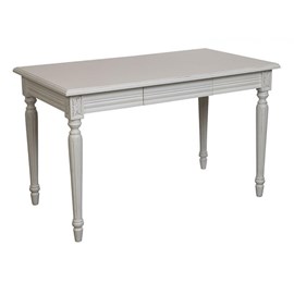 Bureau 1 tiroir bois blanc - gustavien