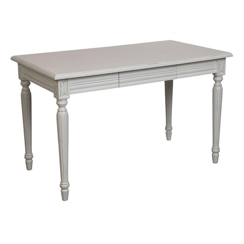 Bureau 1 tiroir bois blanc - gustavien