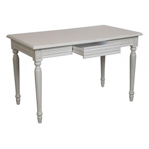Bureau 1 tiroir bois blanc - gustavien