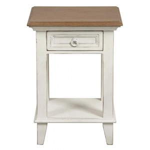 Table de chevet ouvert 1 tiroir bois