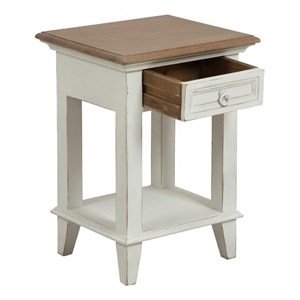 Table de chevet ouvert 1 tiroir bois