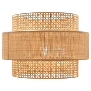 Abat-jour pour suspension cannage