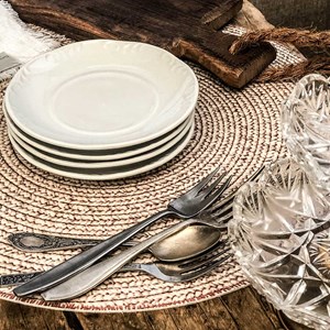 Set de table rond en vinyle beija flor