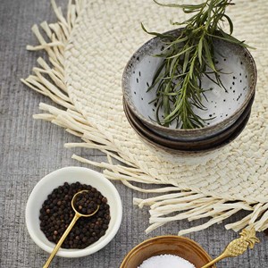 Set de table rond tressé en corde