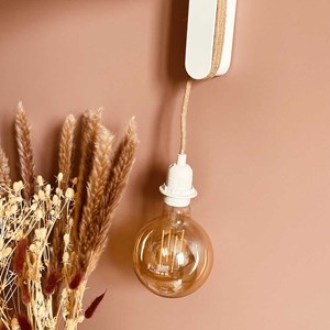 Patère en bois mdf blanc pour baladeuse