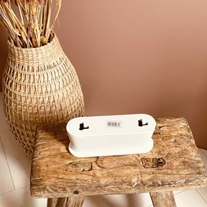 Patère en bois mdf blanc pour baladeuse