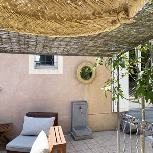 Abat jour pour lampe arrondie en fibre