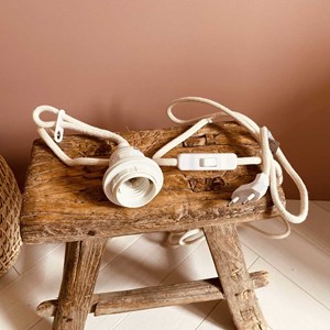 Suspension douille e27 avec cordon