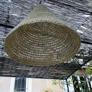 Abat jour pour lustre conique en