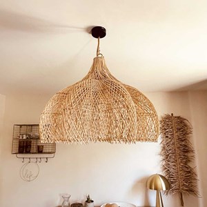 Abat jour pour lampe en rotin naturel