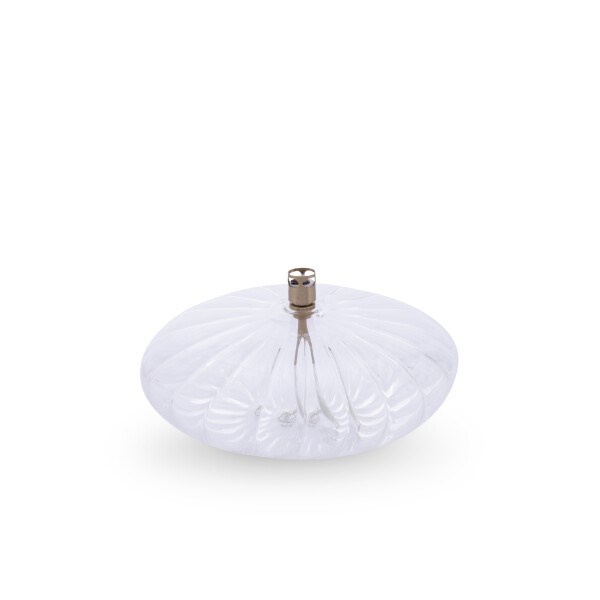 Lampe à huile galet strié - taille l-