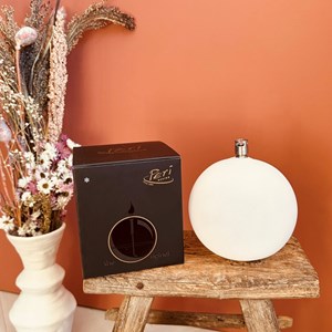 Lampe à huile forme boule en verre