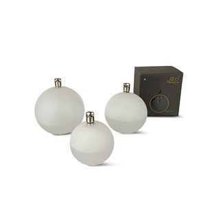 Lampe à huile forme boule en verre