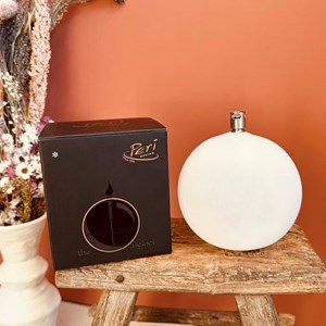 Lampe à huile forme boule en verre