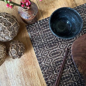 Set de table en vinyle souple beija flor ada coloris marron