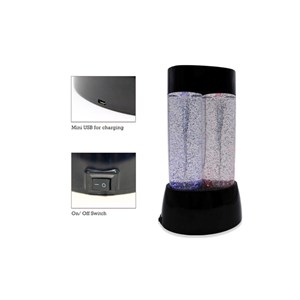 Lampe à paillettes twin tornado