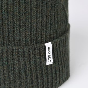 Bonnet en laine d'agneau kaki