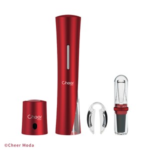 Coffret accessoires vin électrique Rouge