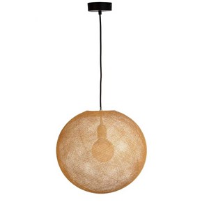 Suspension globe coloris tabac taille m