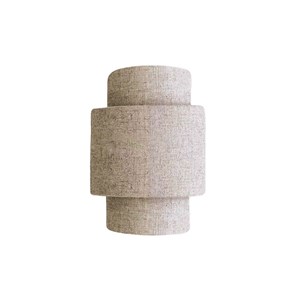 Applique luminaire en lin naturel -