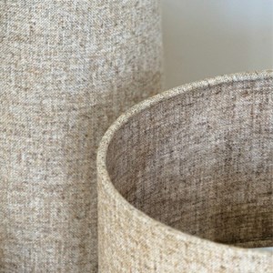 Lampadaire saturne en lin - opjet paris