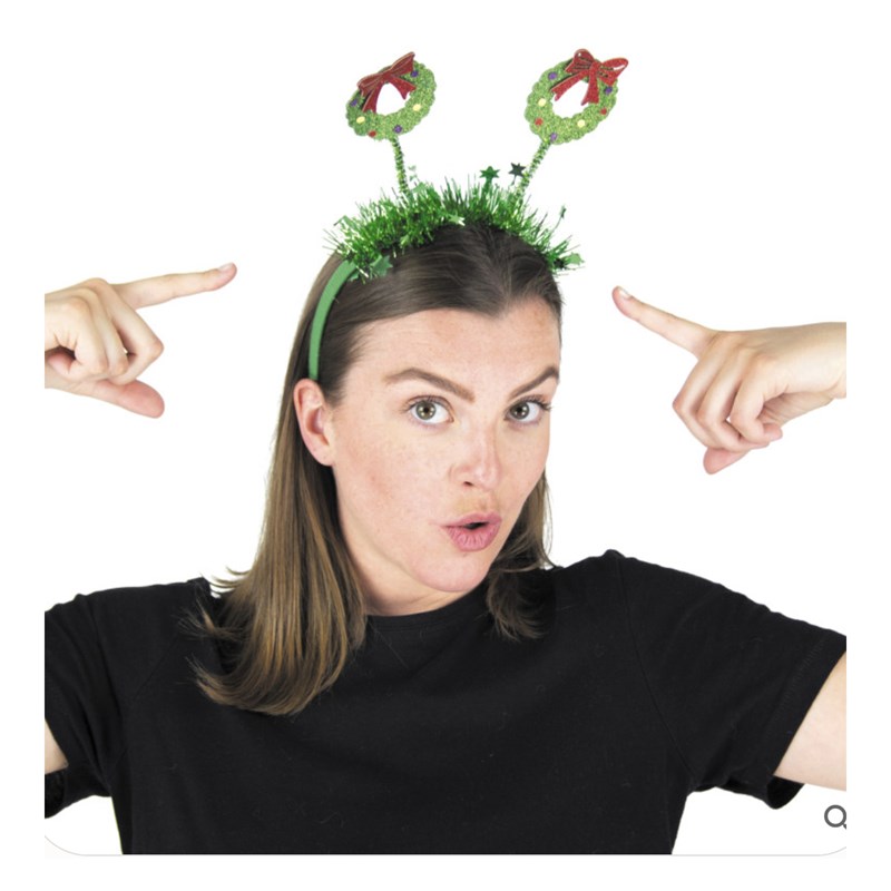 Serre-tete couronne de noel