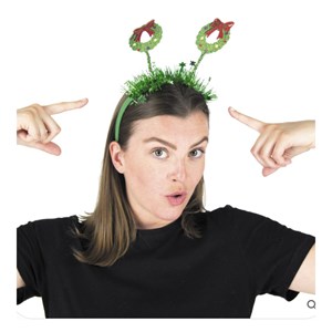 Serre-tete couronne de noel