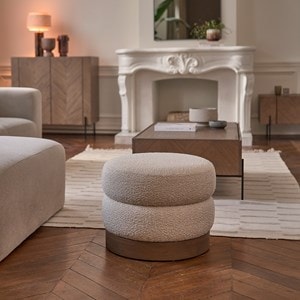 Pouf en mindi massif 55 cm