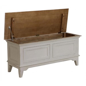 Meuble d'entrée module bas bois blanc -