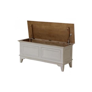 Meuble d'entrée module bas bois blanc -