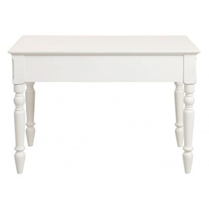 Bureau 2 tiroirs mdf blanc - romance