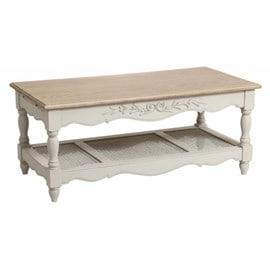 Table basse rectangulaire cannée mdf
