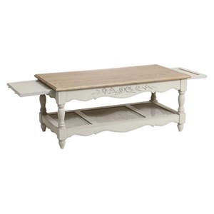 Table basse rectangulaire cannée mdf