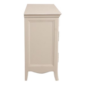 Buffet bas 2 portes mdf blanc - lubéron