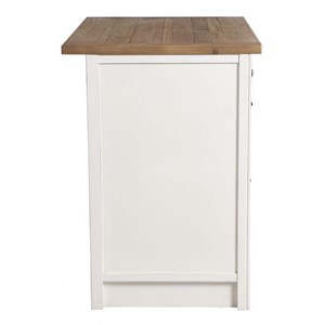 Casserolier 3 tiroirs bois blanc -