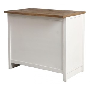 Casserolier 3 tiroirs bois blanc -