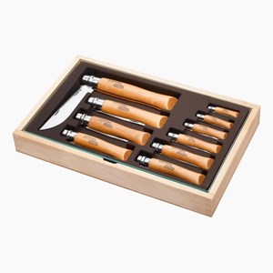 Coffret 10 couteaux carbone - opinel