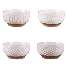 Coffret de 4 coupelles jaspe 12 cm