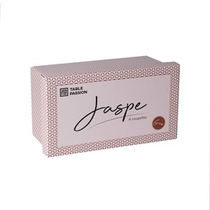 Coffret de 4 coupelles jaspe 12 cm