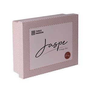 Lot de 4 mugs jaspe 35 cl