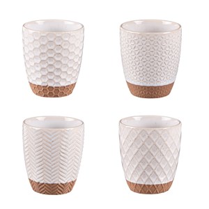 Lot de 4 gobelets jaspe 20 cl
