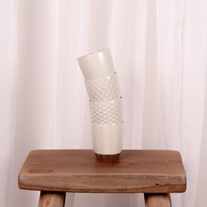 Lot de 4 gobelets jaspe 20 cl beige