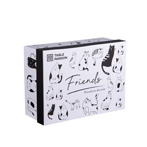 Coffret 4 mugs friends 35 cl