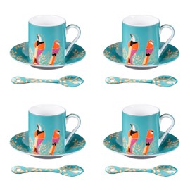 Coffret de 4 tasses à café paraiso 10 cl