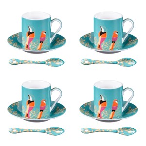 Coffret de 4 tasses à café paraiso 10 cl