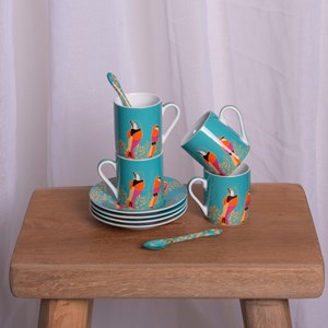 Coffret de 4 tasses à café paraiso 10 cl