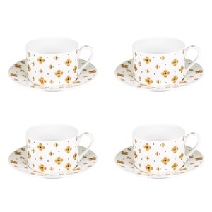 Coffret 4 tasses à thé  ele  18 cl