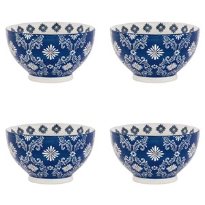 Coffret de 4 bols décors almada 14 cm